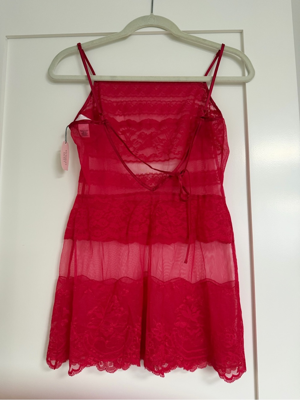 Victoria's Secret Red Lace Chemise